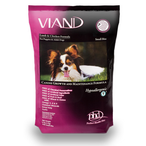 Viand Dry Kibble Small Bite Dog Food 9lb Bag