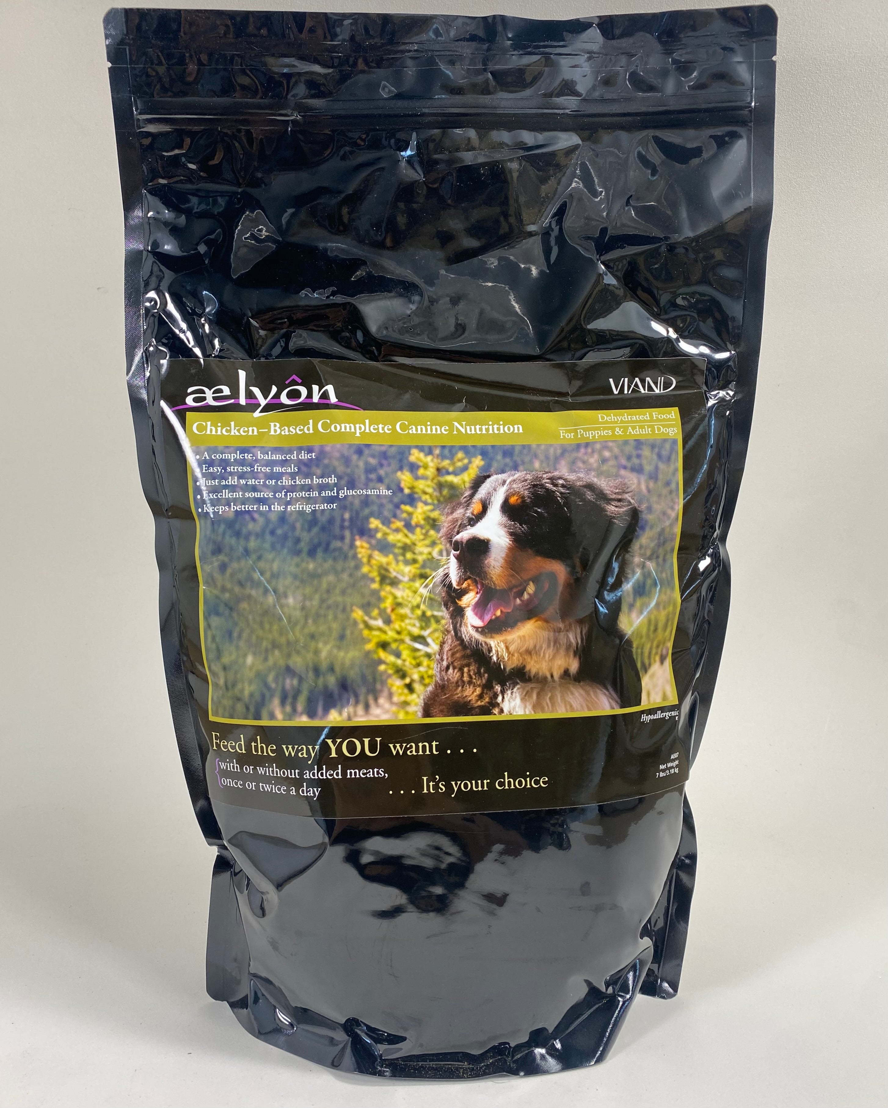 Aelyon All-Natural Dehydrated Chicken Based Dog Food 7.0lb Bag