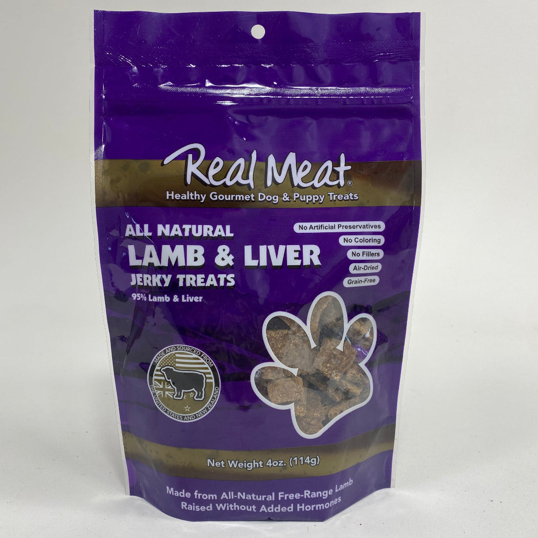 Real Meat Lamb Liver Dog Treats 4 oz.